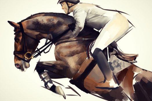 [Equine Painting] Nightsrunner : Showjumping