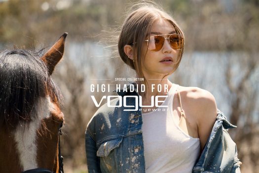 [Fashion Ad Campaign] Gigi Hadid : horseback for Vogue Eyewear