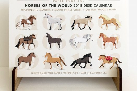 [Equestrian Lifestyle] Le calendrier 2018 de PaperPony Co