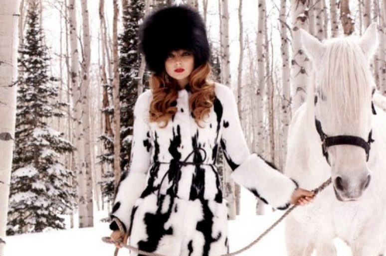 Eniko en reine des neiges pour Harper’s Bazaar US