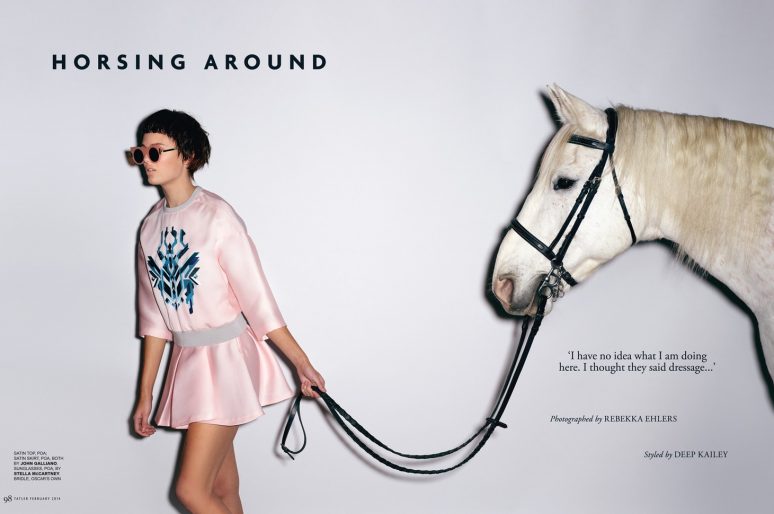 [Fashion Editorial] Tatler UK is horsing around