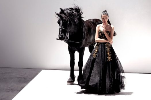 [Fashion Photography] Le cheval noir de Delfina Bucure